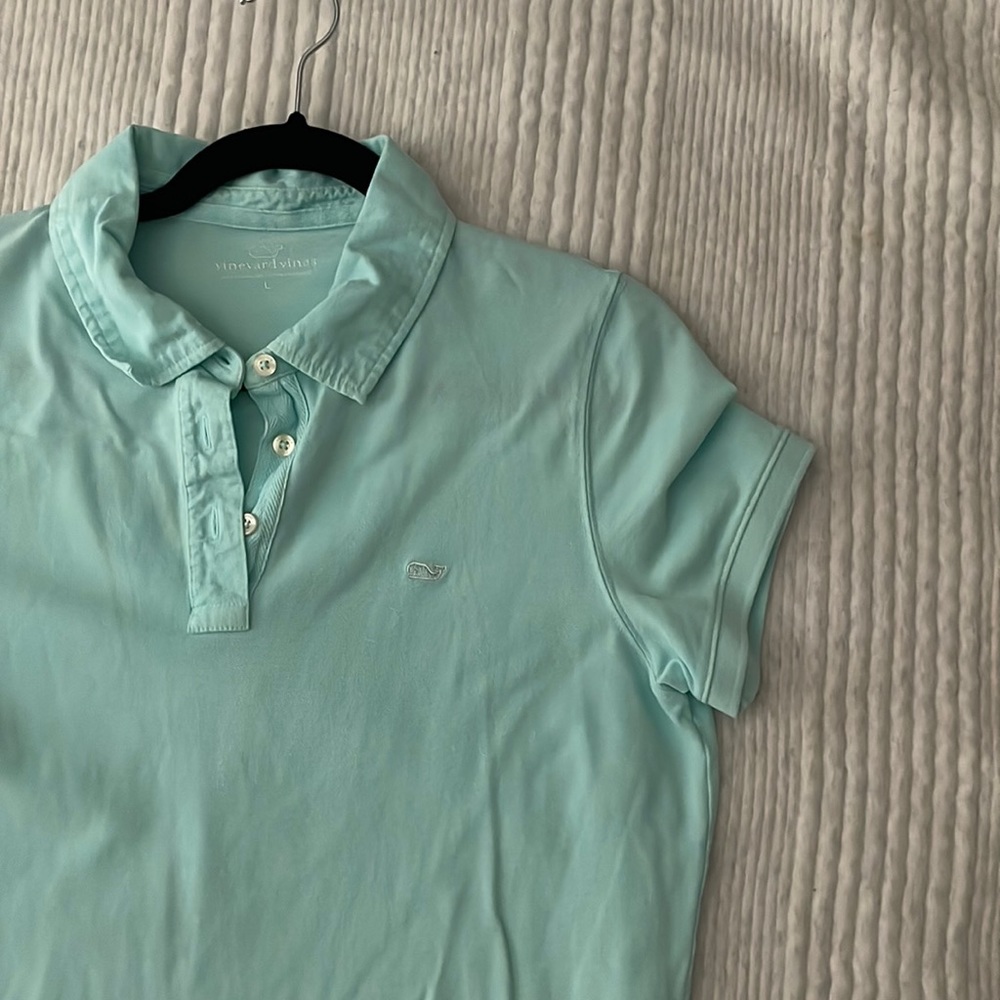 MOVING SALE - EUC Vineyard vines teal summer polo dress